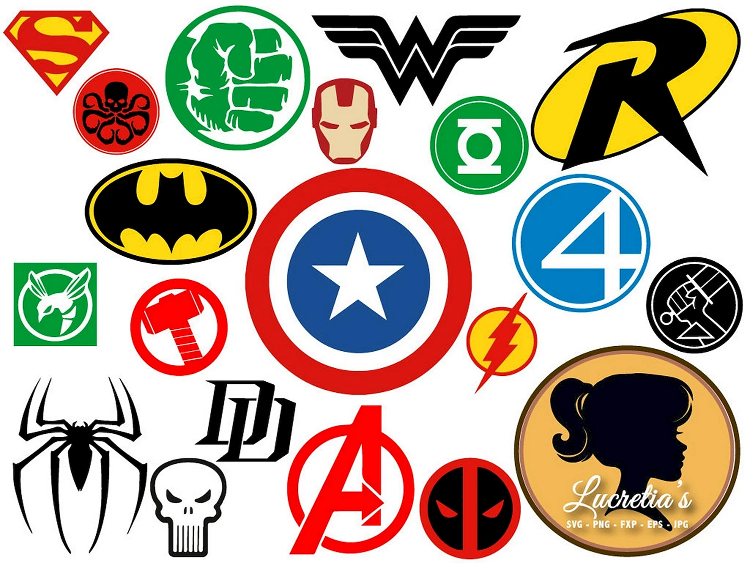 Супергерои эмблемы