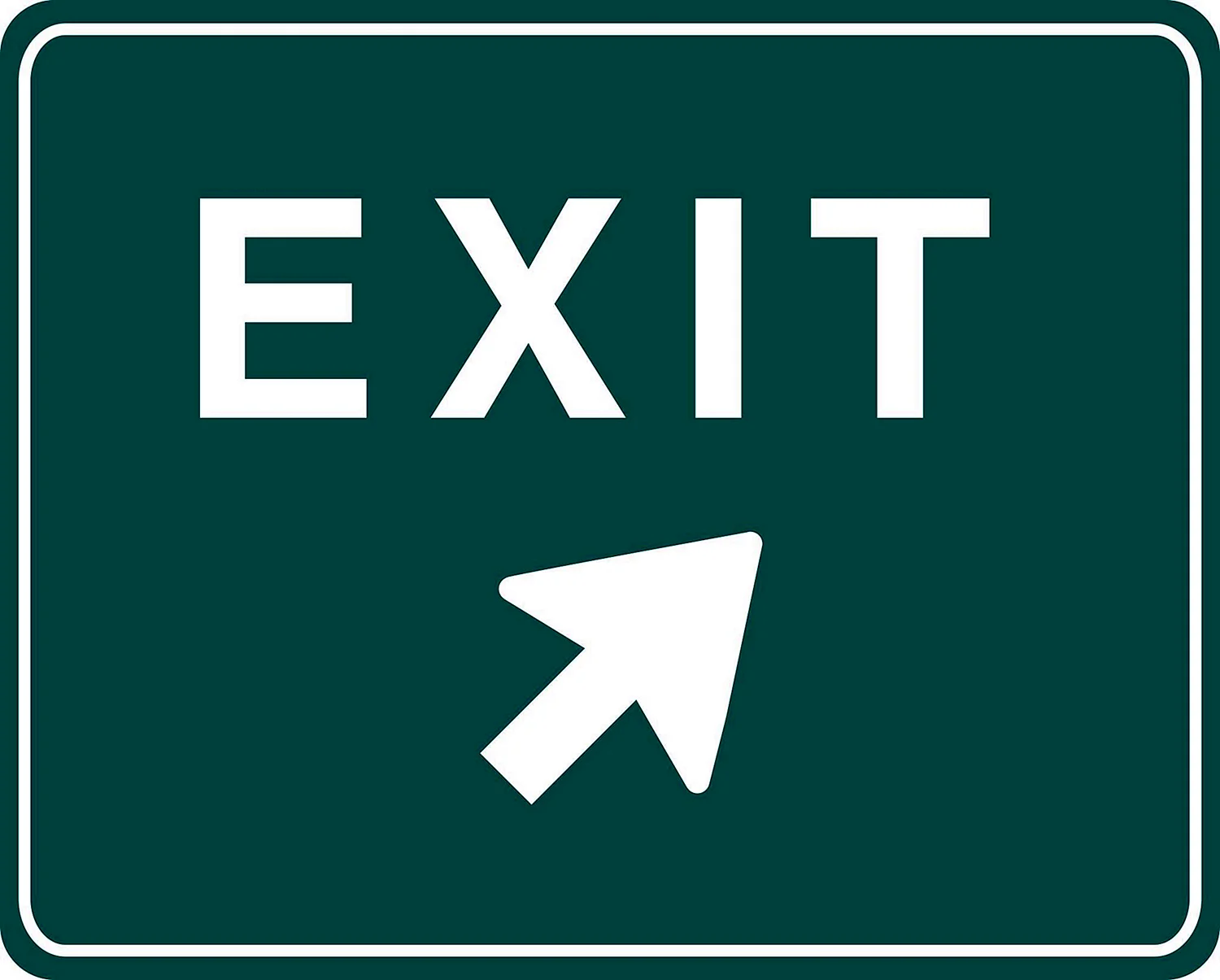 Табличка exit