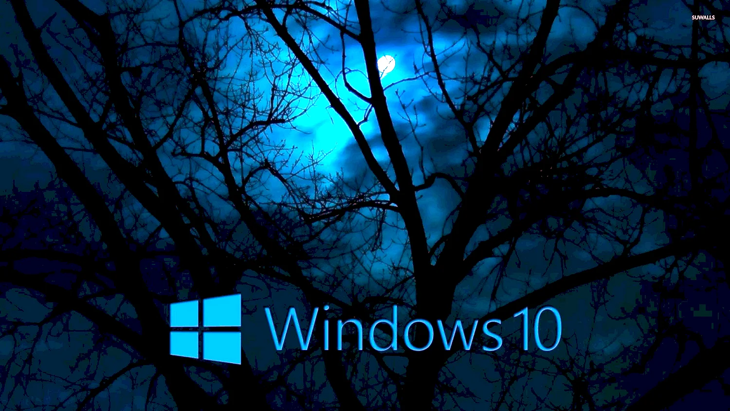 Тёмный фон для рабочего стола Windows 10