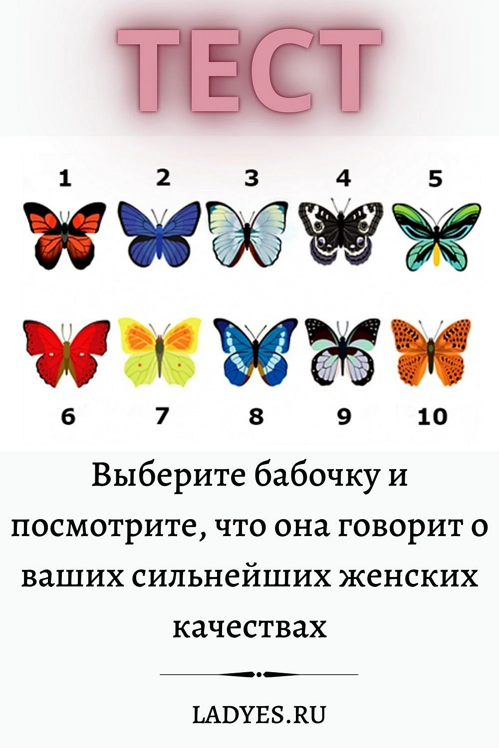Тест бабочки психология