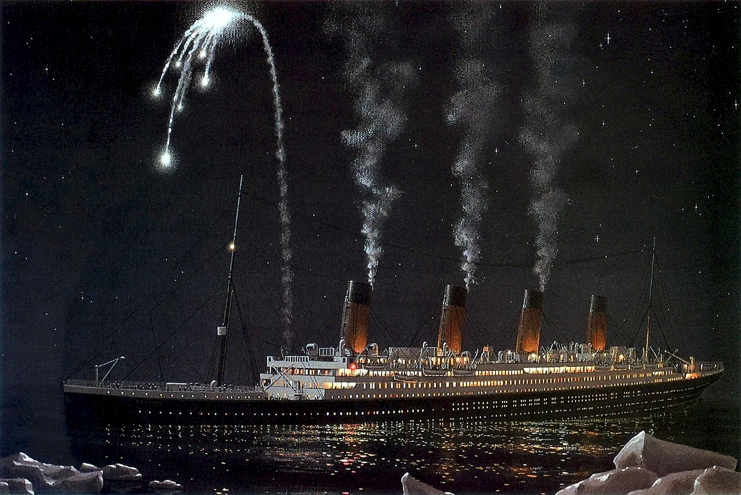 Титаник тонет 1912