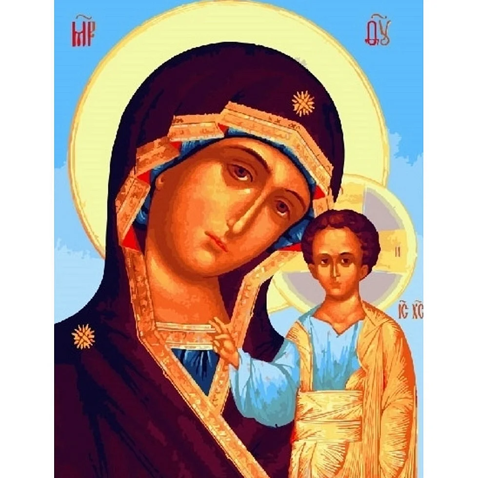 Царица Небесная икона Казанской Божией матери