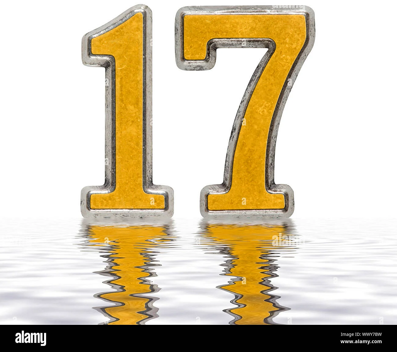 Цифра 17 красивая