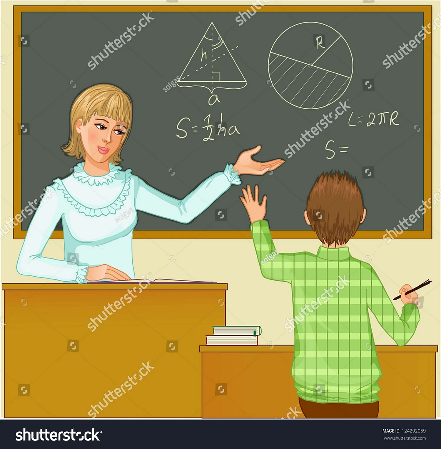 Учитель у доски