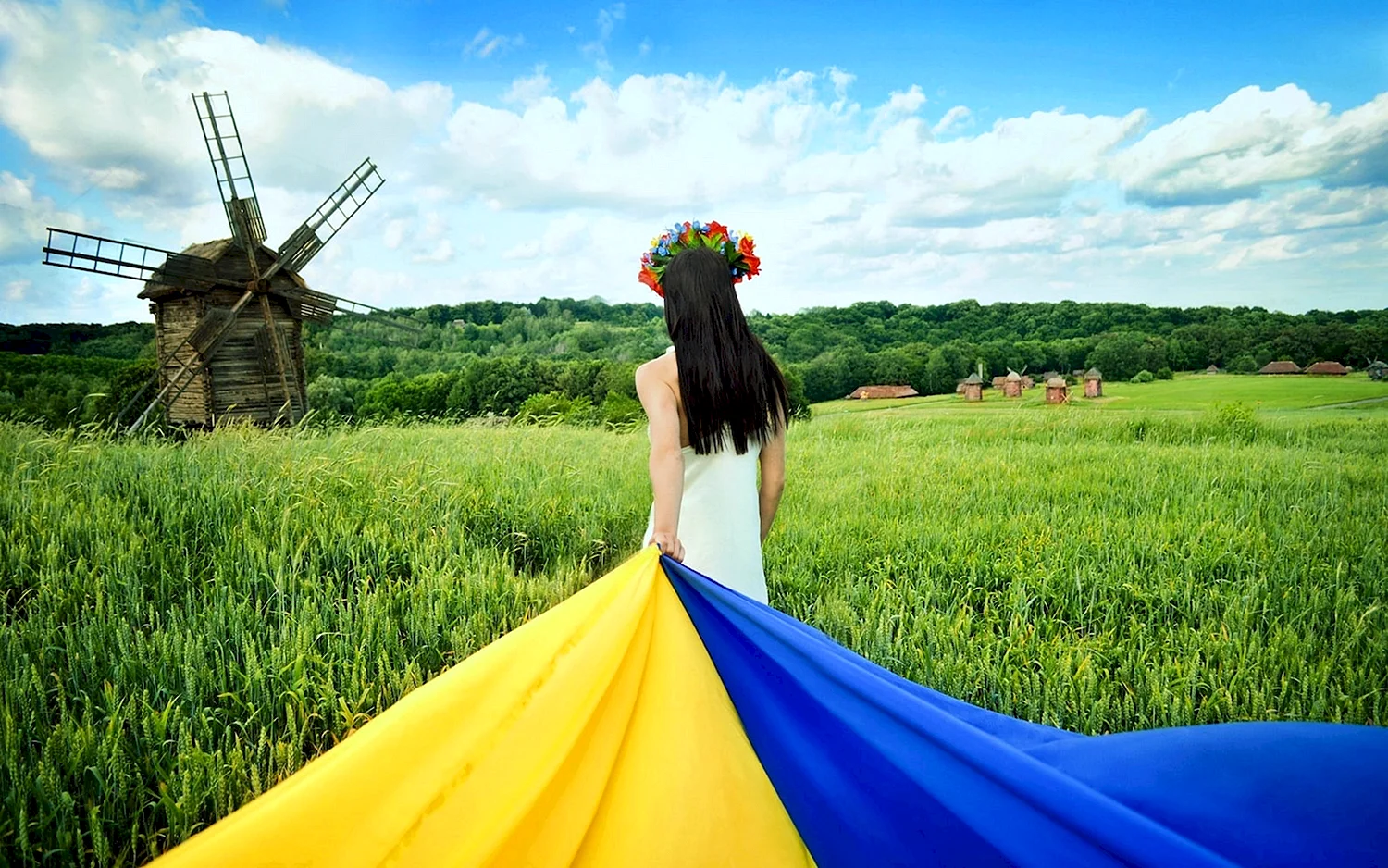 Украинка в поле