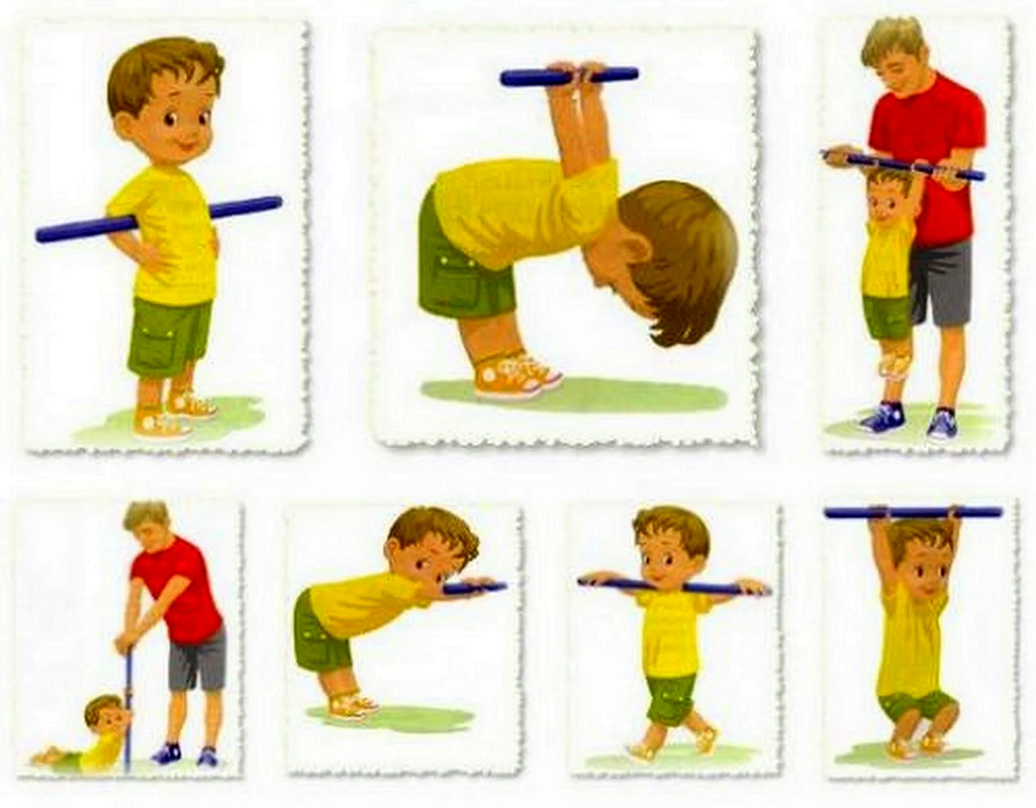 Упражнения для осанки для детей