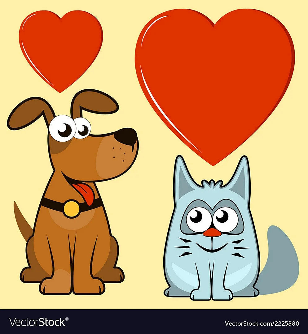 Влюбленных кошек и собак