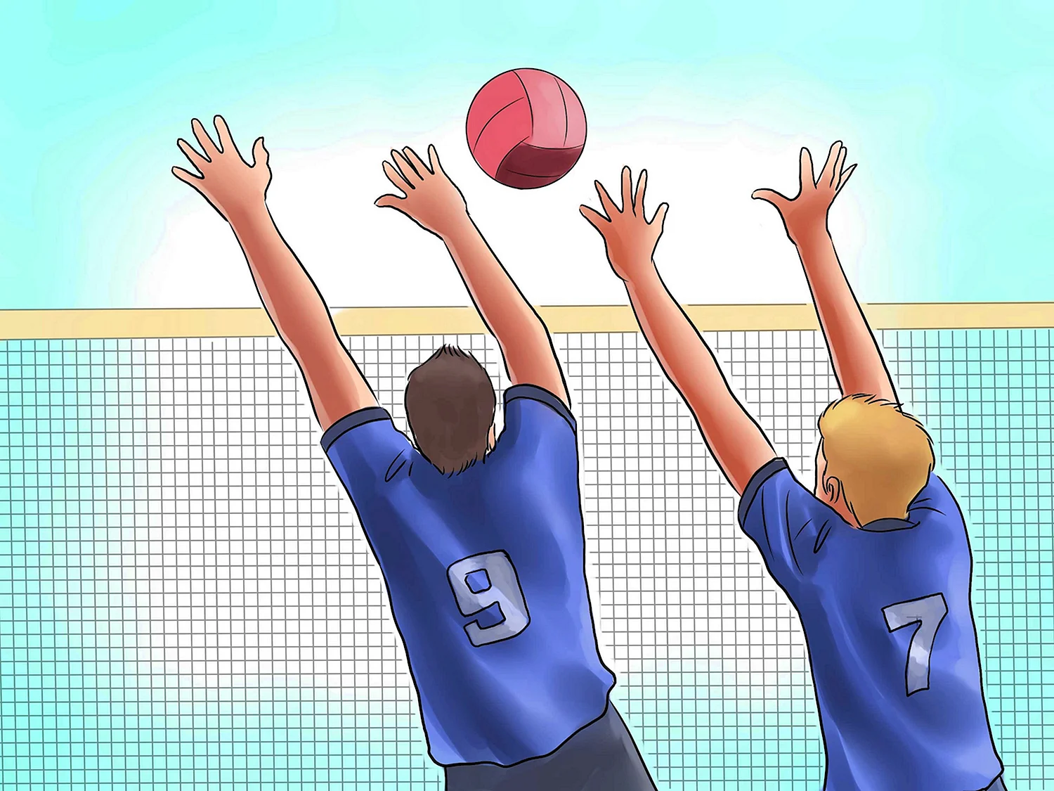 Волейбол мультяшный