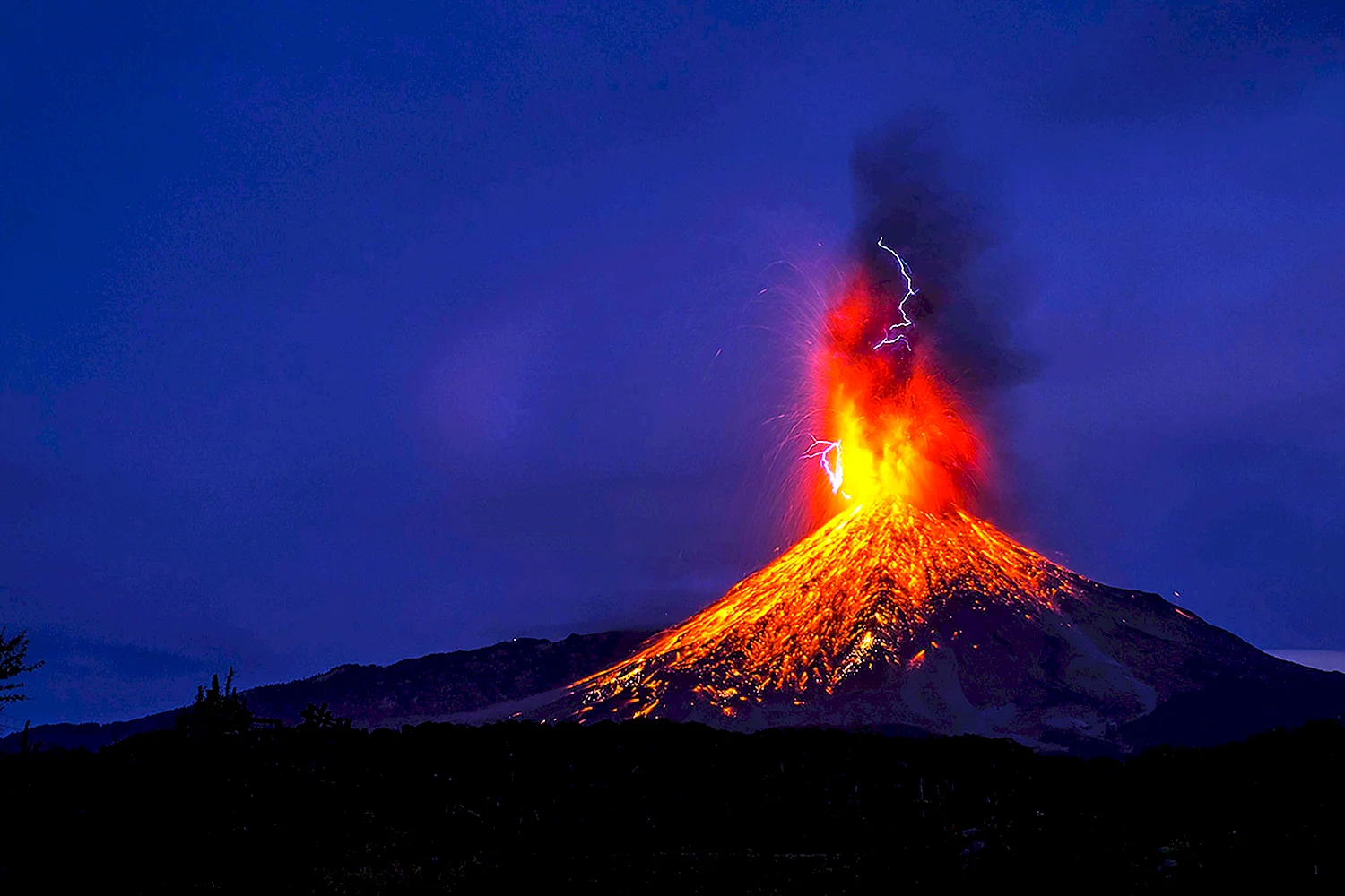 Вулкан Колима Мексика