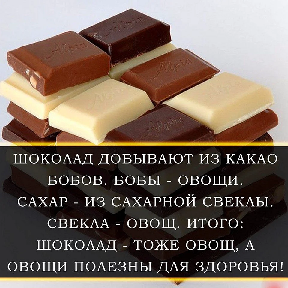 Высказывания про шоколад