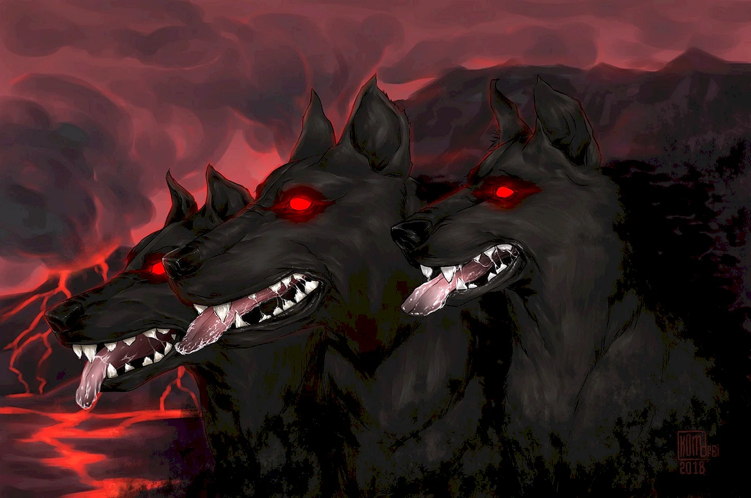 Zero Blackfire волк демон