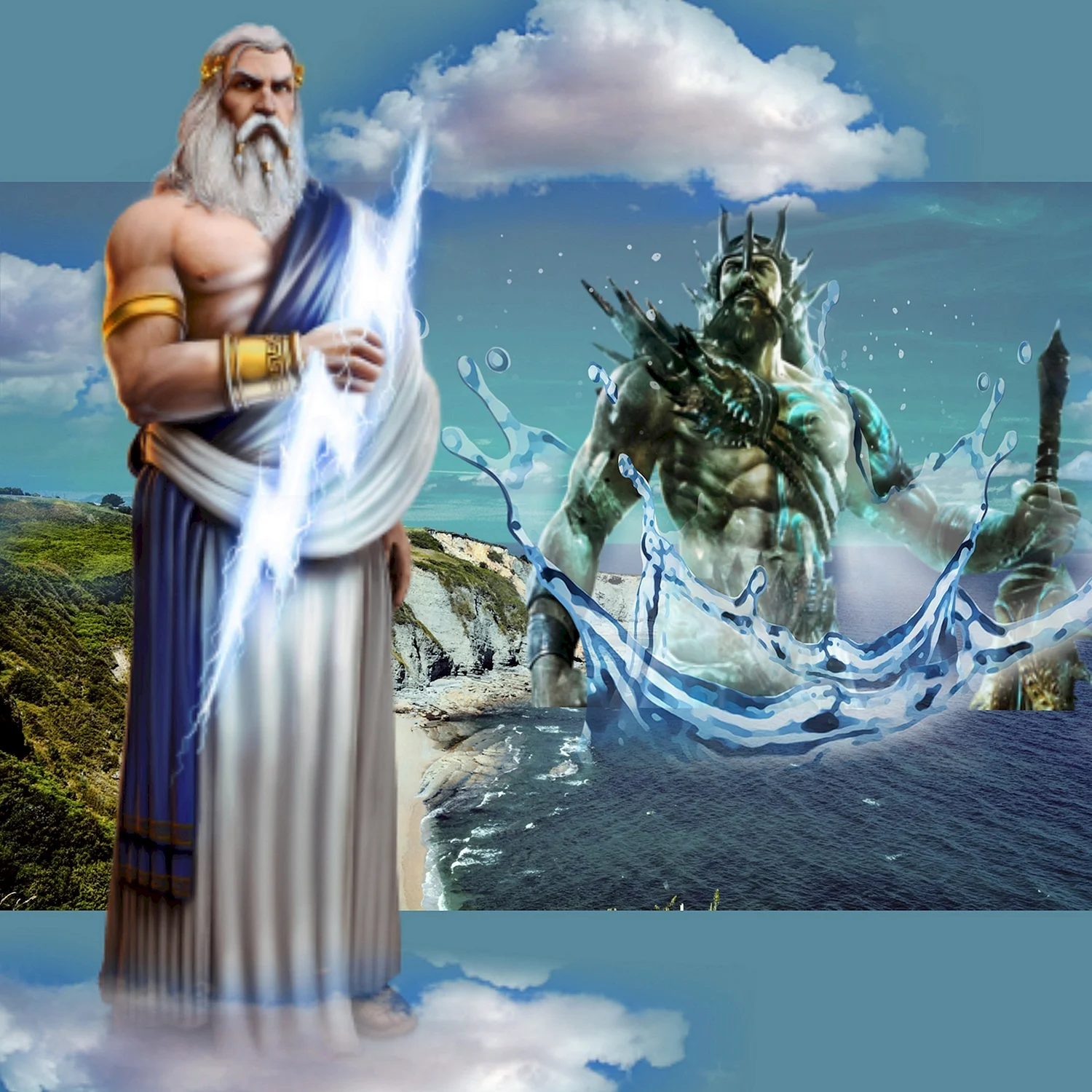 Зевс Бог древней Греции Олимп