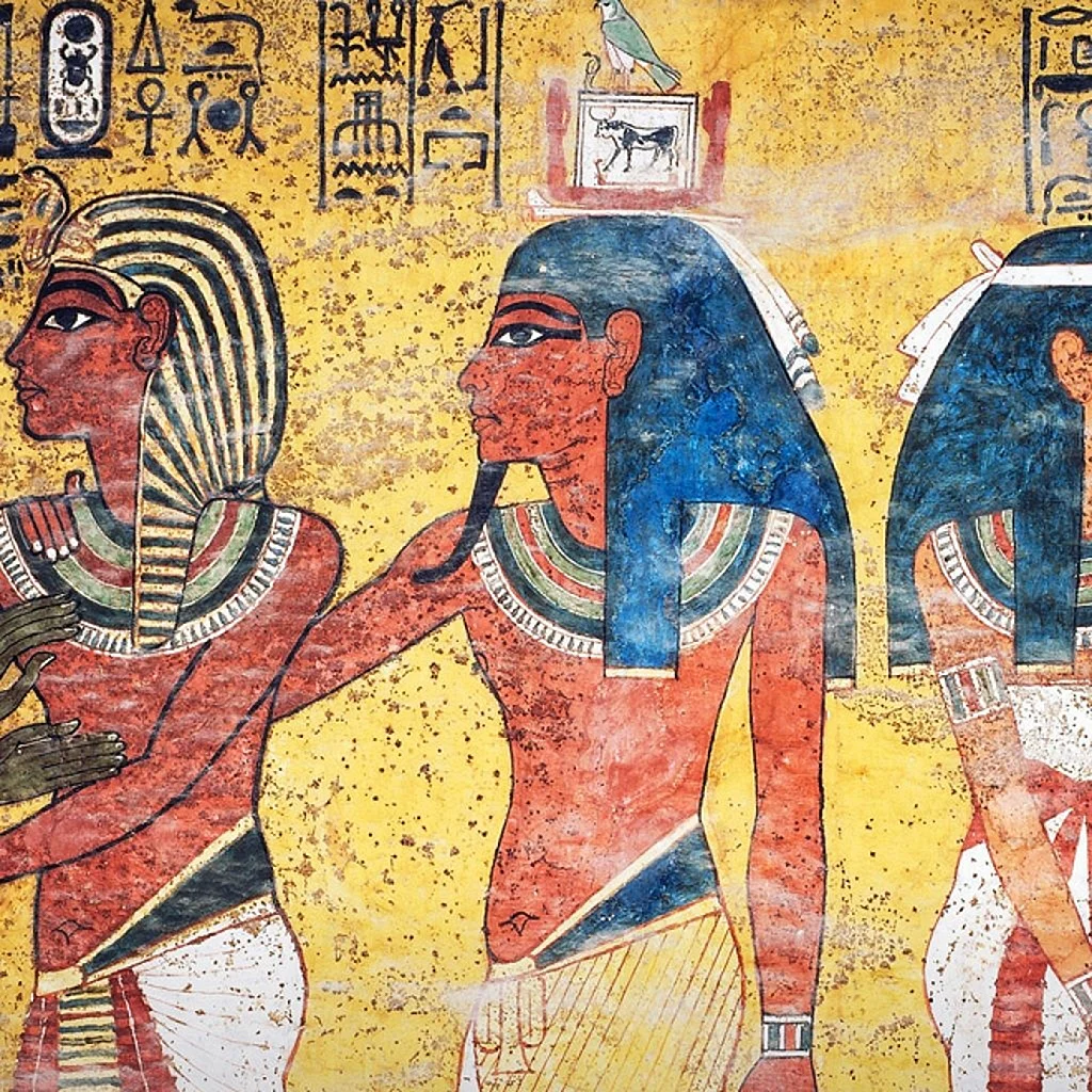 Жрецы древнего Египта фрески