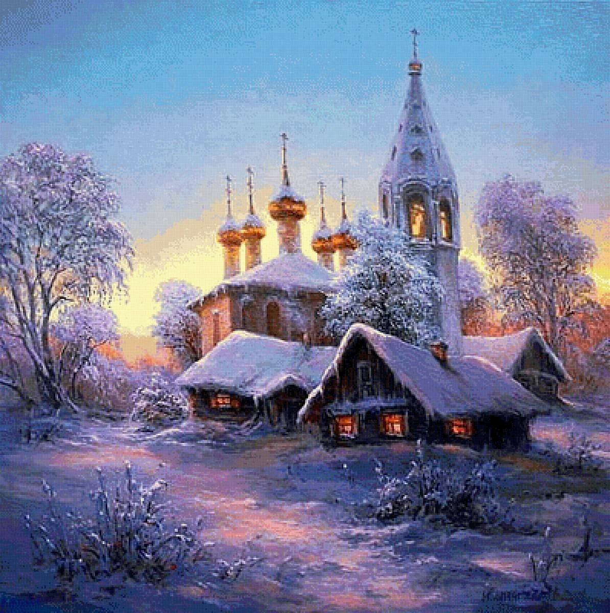 Зимние пейзажи художника Михаила Иваненко