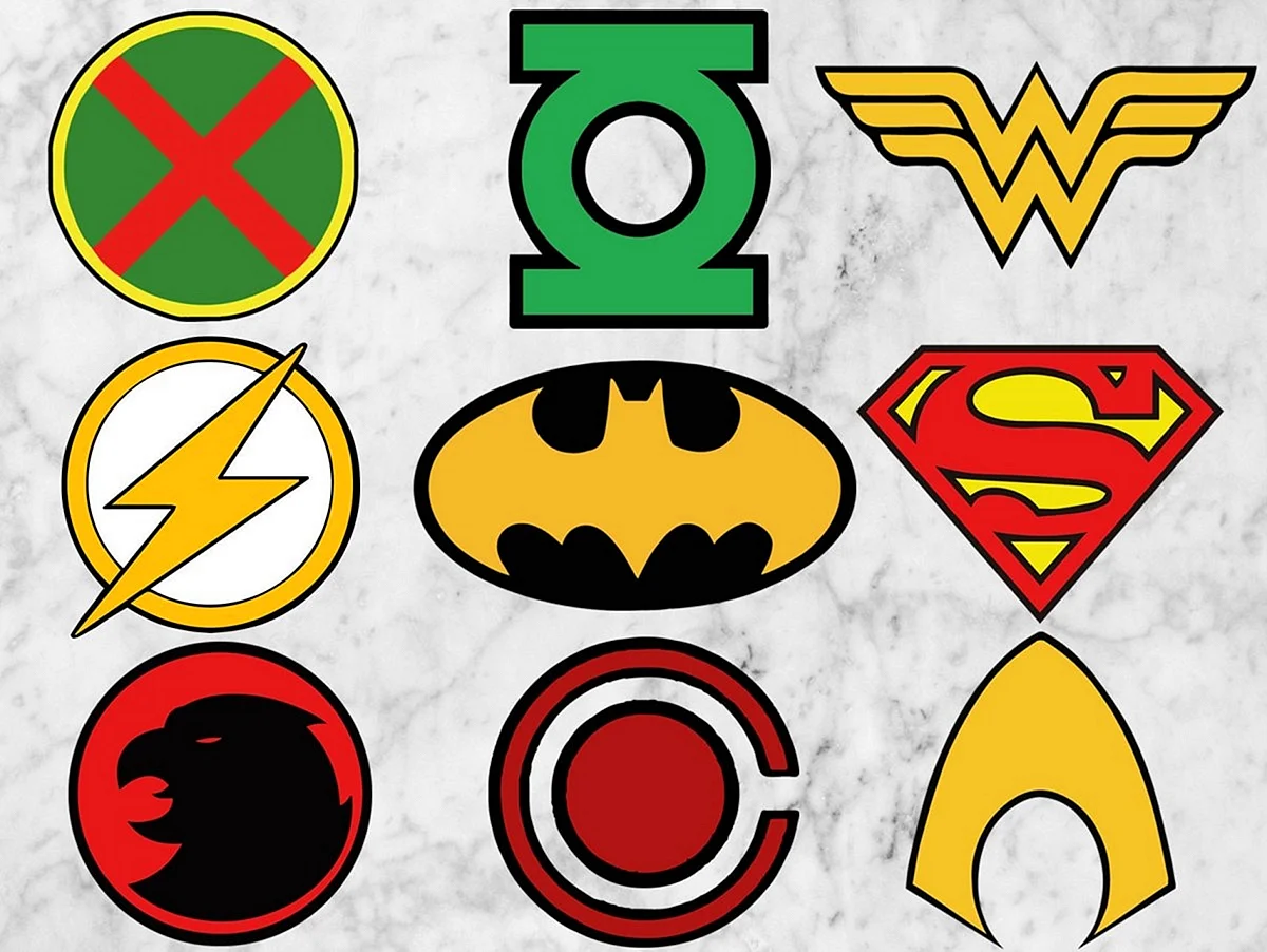 Значки героев DC