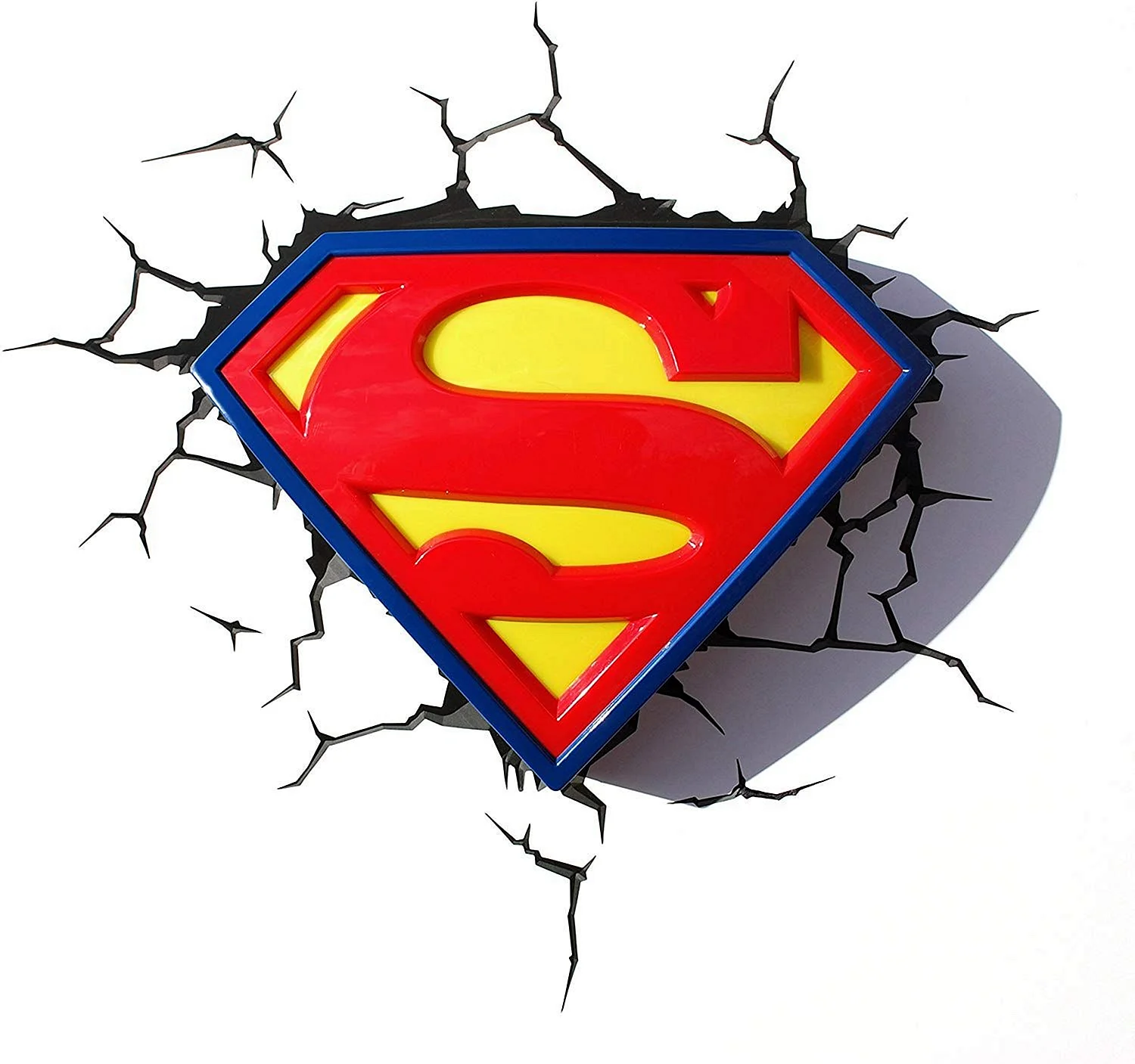 Значок Супермена на белом фоне