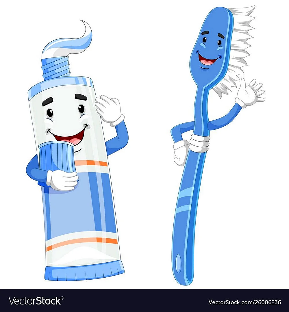 Зубная паста и щетка для детей