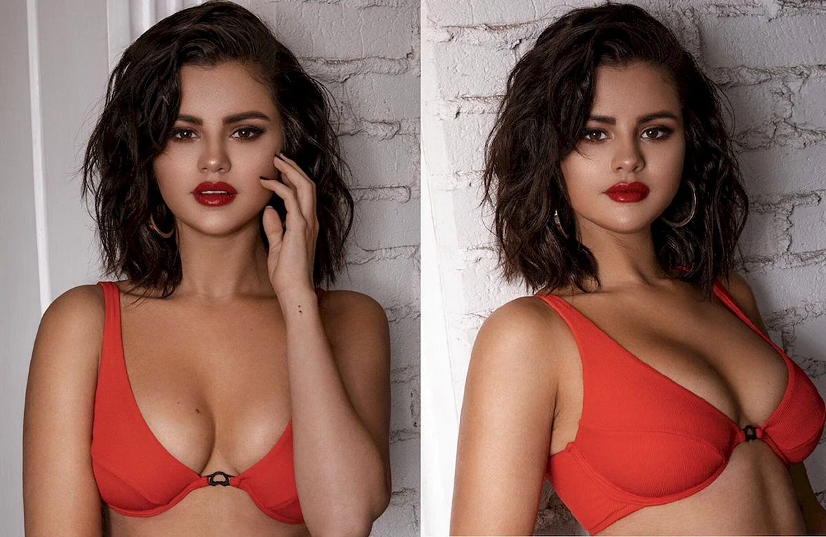 Selena gomez red bra