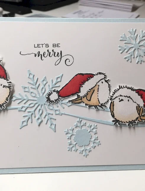 Рождественская открытка своими руками карандашами
