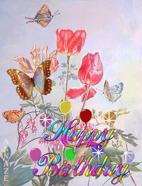 Необычная гифка с днем рождения. Необычные открытки с днем рождения. Анимационные открытки с днем рождения. Стильное поздравление с днем рождения. Открытки с днём рождения с бабочками.