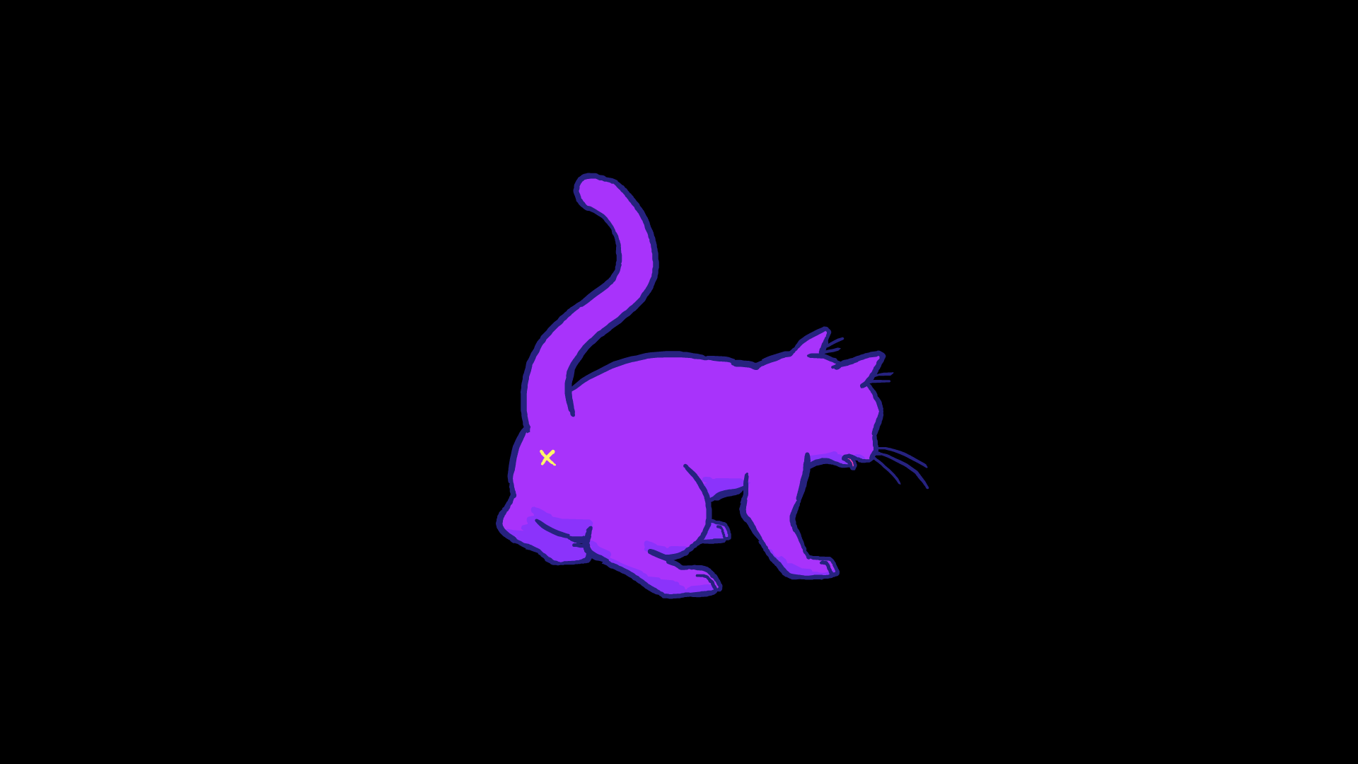 Живые обои на poco. Неоновый кот фиолетовый. Фон для стрима. Кот на фиолетовом фоне. Кот Минимализм.