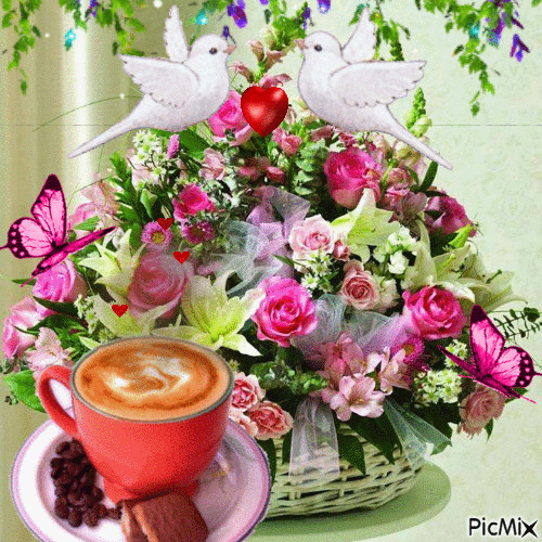 Цветы утром гифы. Доброе утро цветы. Утренние цветы с пожеланиями. Открытки с добрым утром с цветами. Цветы в кружке.