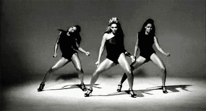 Танец Бейонсе сингл леди. Три девушки танцуют. Танцы девушек. Танцующие девушки гиф.