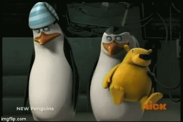 Gif Рико пингвины из Мадагаскара