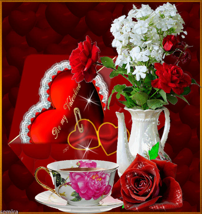 Цветы утром гифы. Добрый день с розами и сердечками. Доброе утро с розами мерцающие. Доброе утро букет роз гиф. Красивые мерцающие букеты.